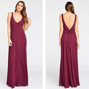 Show Me Your Mumu Merlot Jen Maxi Dress
